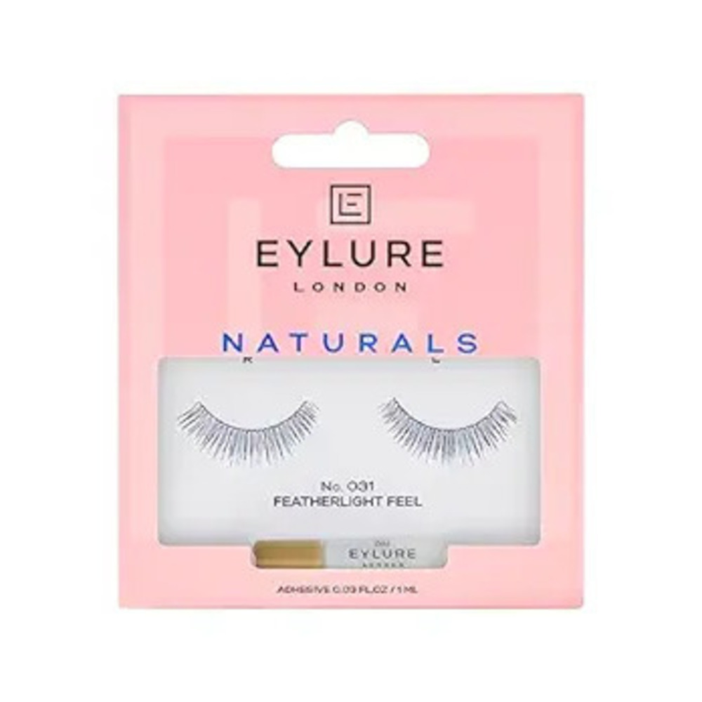 Naturals False Eyelashes, Style No. 031, Reusable, Adhesive Included, 1 Pair